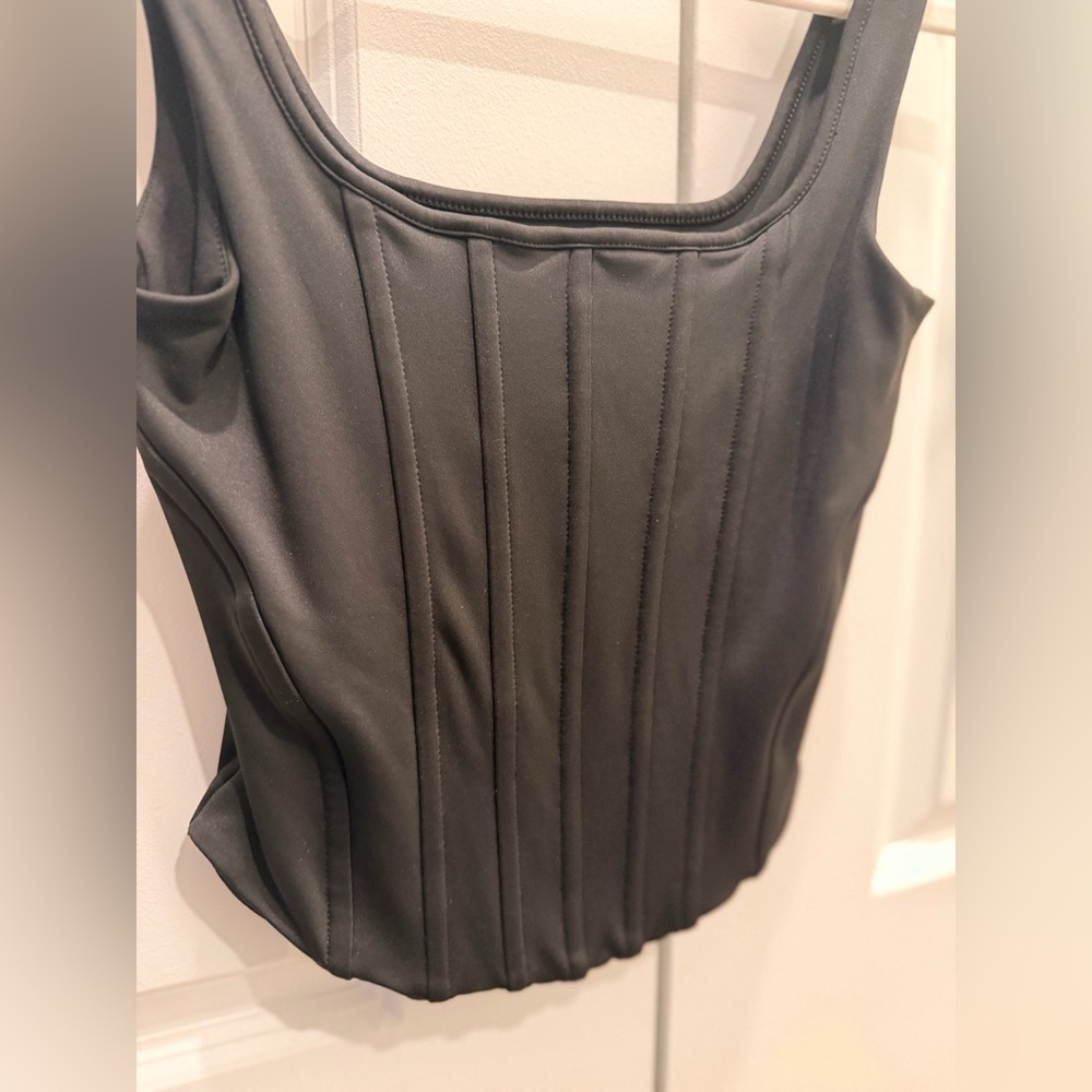 Express Black Structured Tank
